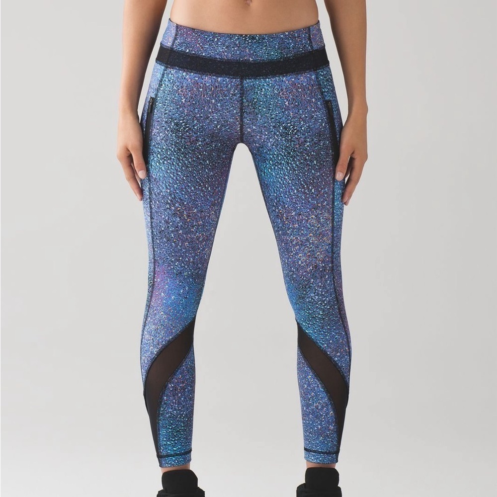 Lululemon Inspire Tight II Leggings – Strive Multi Black/Black, Size 8